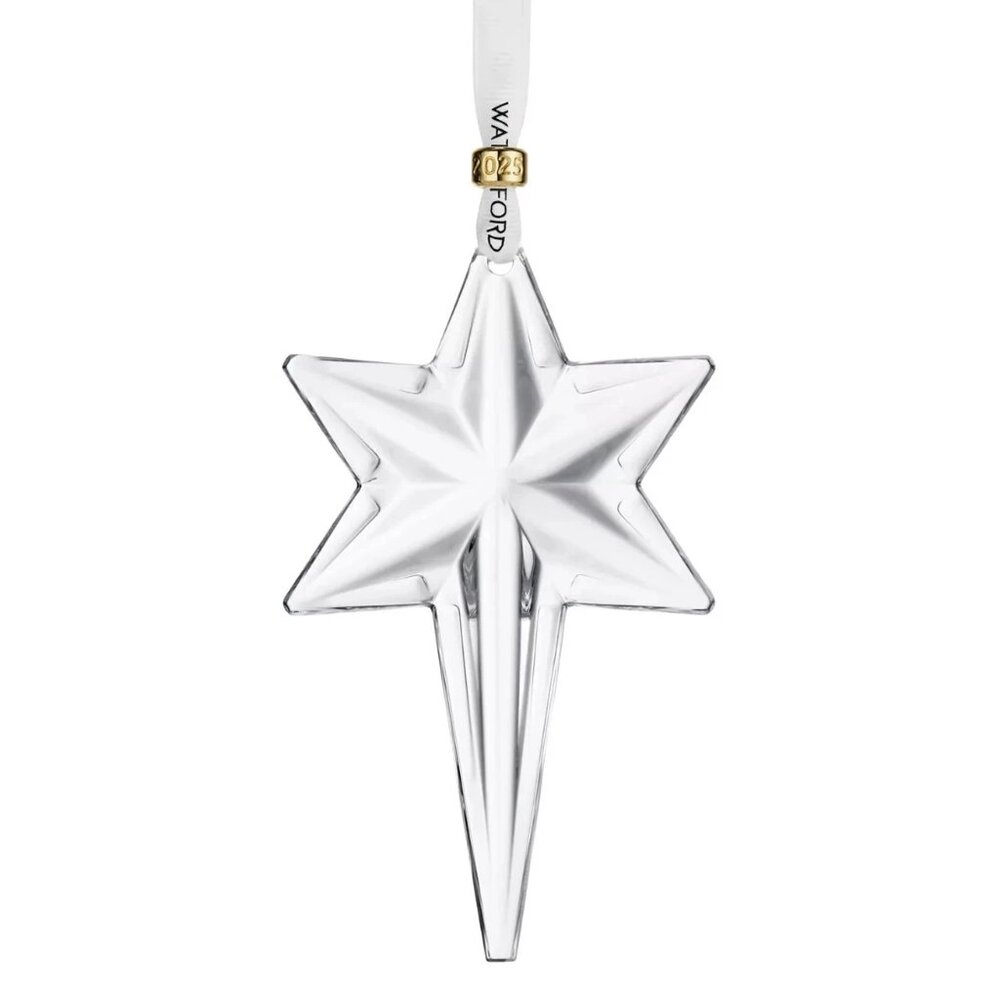Waterford 2025 Annual Snowstar Crystal Christmas Ornament Holiday Decor